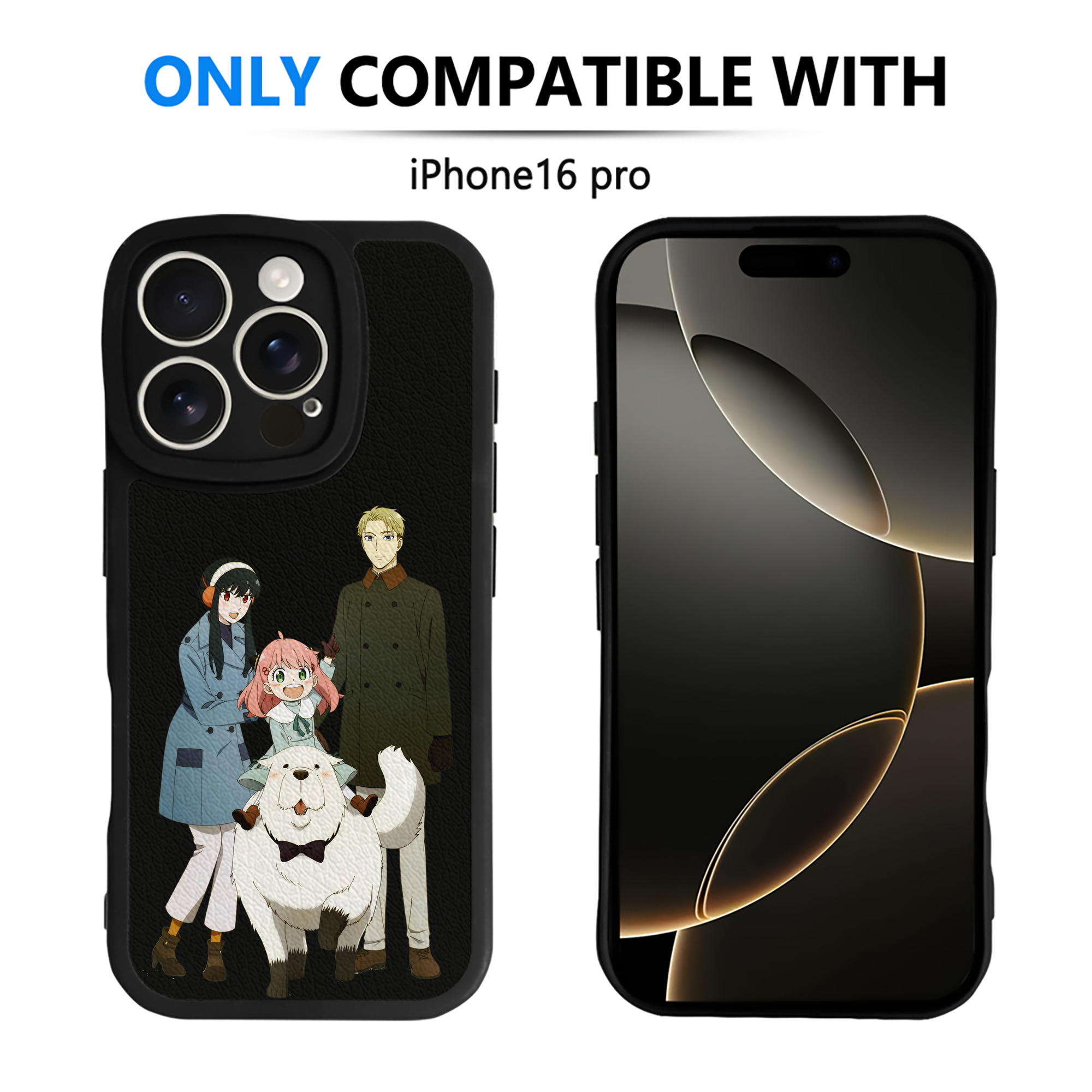 （画像用） SPY×FAMILY间谍家家酒 【iPhone 16シリーズ対応】シリコンスマホケース（レザー調） 材質：シリコン
